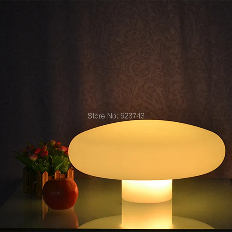 

Free Shipping Waterproof Color changing desk lamp illuminated LED Mushroon Night Lights of glowing fungus decor holiday lighting