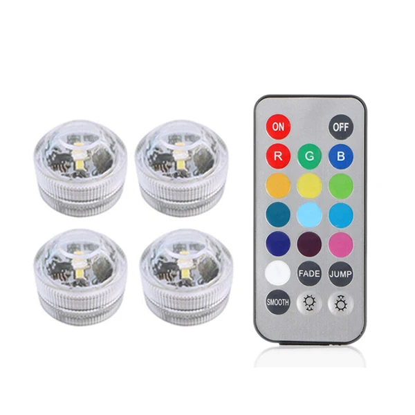 swimming pool lights underwater Battery Powered RGB Submersible LED Light IP68 Waterproof Underwater Led Light Night Lamp for Fish Tank Pond Wedding Party Light underwater pond lights Underwater Lights