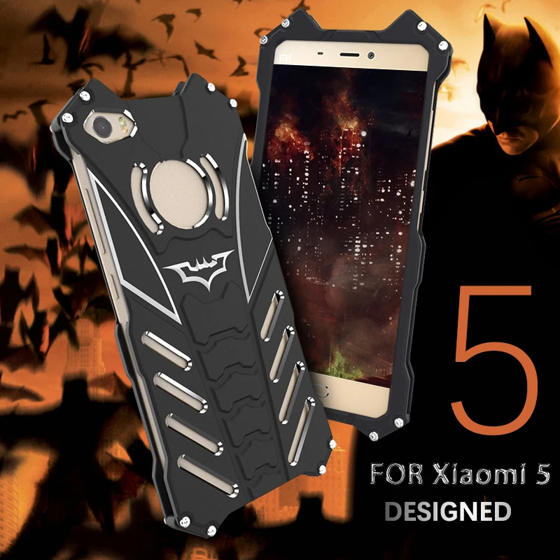 Yikola Aluminum Metal Case For Xiaomi Mi 8 6 6X 5 5S 5C MIX2 MAX2 Shockproof Luxury Batman Armor Plus Note 2 |