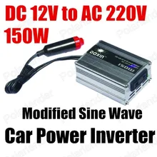 Оптовая DC 12 В в ПЕРЕМЕННОЕ 220 В 150 Вт Модифицированная Синусоида USB зарядное устройство Автомобиля Инвертор преобразователь напряжения трансформатор