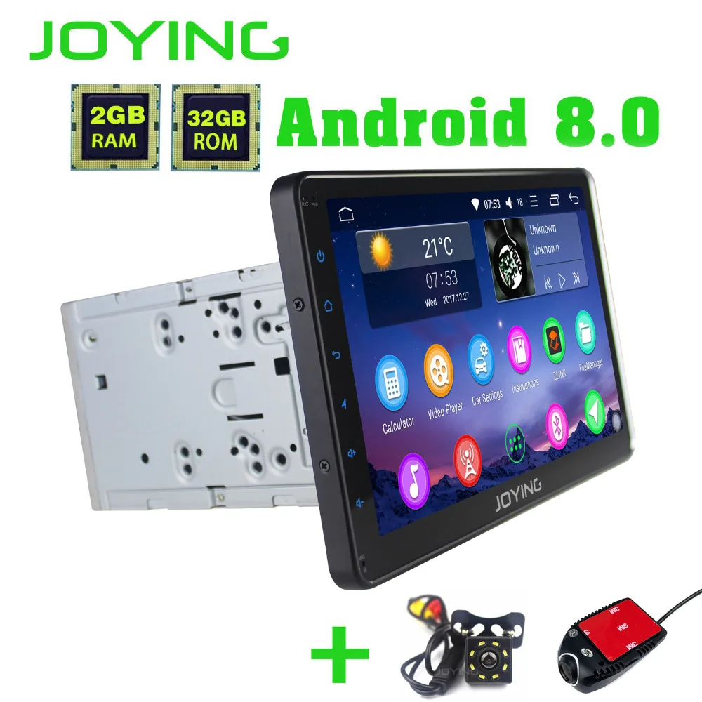 

JOYING 2 din 10.1'' Android 8.0 Car Radio PX5 Octa Core 2GB+32GB GPS Navigation Video Out touch screen Stereo Autoradio FMWifi