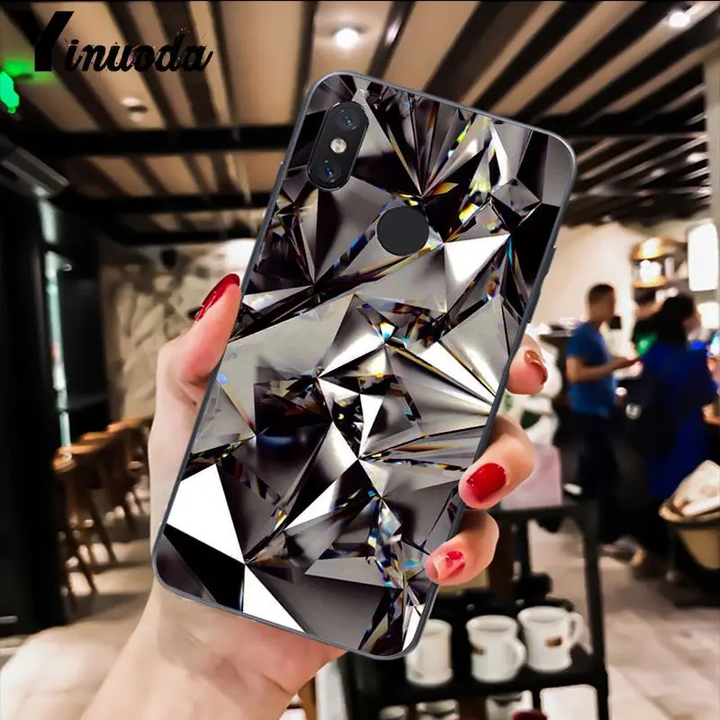 Geometric Gold Purple Pink Diamond