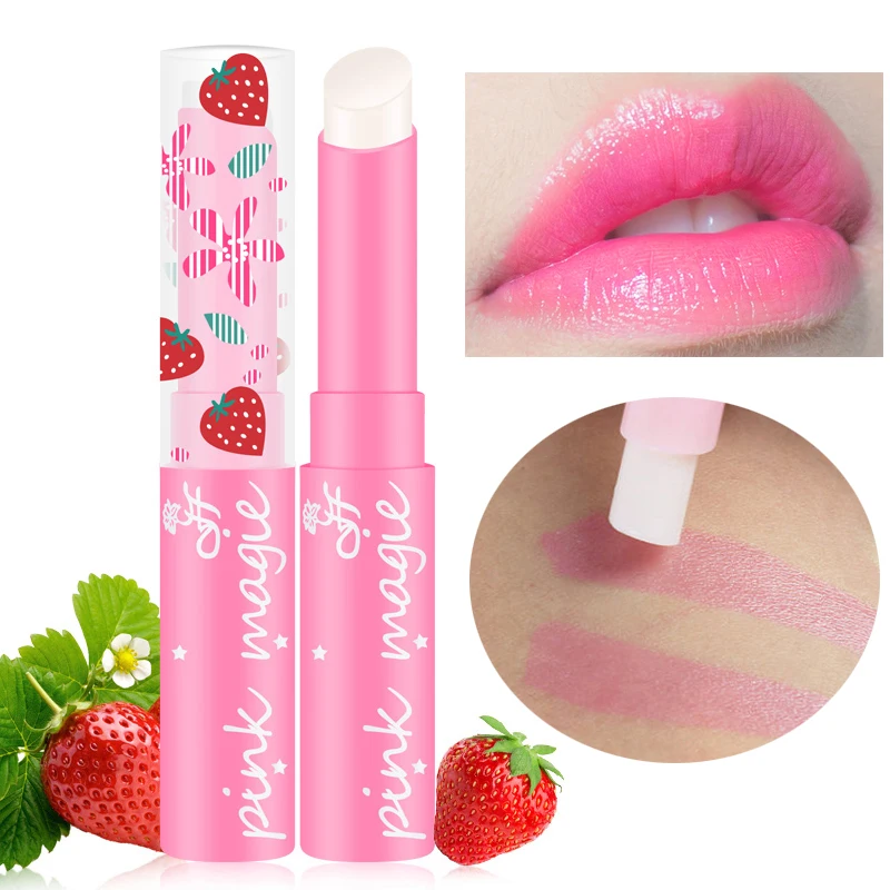 Newly Fruit Flavor Pink Lipstick Protect Lips Moisturizer Nutritious Lip Makeup Temperature Changed Color Lip Stick Wholesale Newly Fruit Flavor Pink Lipstick Protect Lips Moisturizer Nutritious Lip Makeup Temperature Changed Color Lip Stick Wholesale
