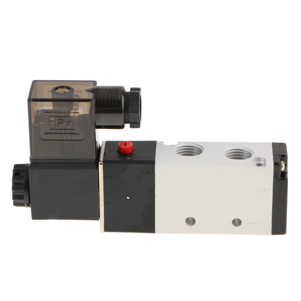 10pcs/lot 4V210-08 Solenoid Valve 5 Way 2 Position Pneumatic Air-Operated 1/4 BSPT 24V