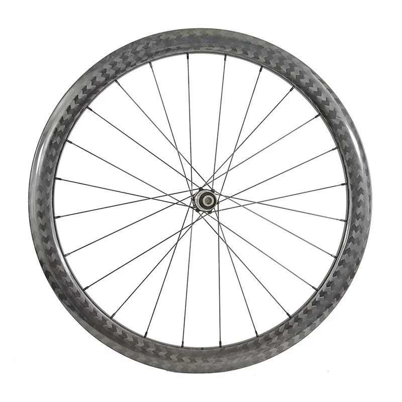 Offset 42MM clincher tubeless Road disc carbon wheel Rear Asymmetric Cyclocross back wheel 24h