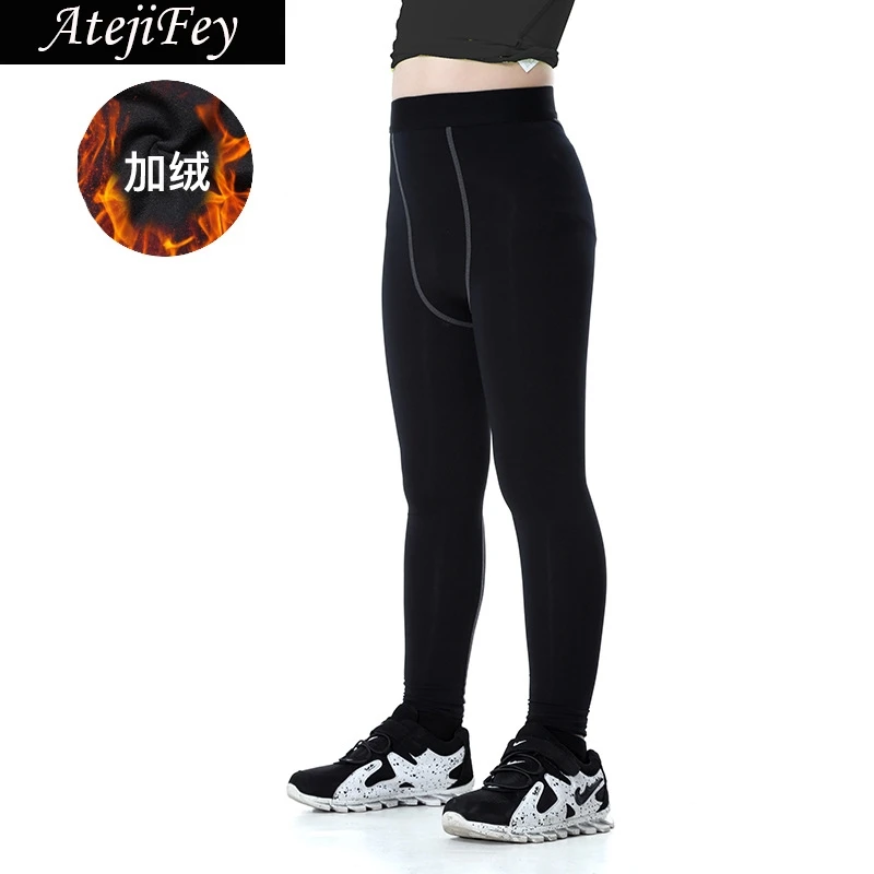 

2018 Gym Workout Leggins Running Fitness Wear Children Dry Fit Tights Sports Yoga Pants Jogging Leggings Autum