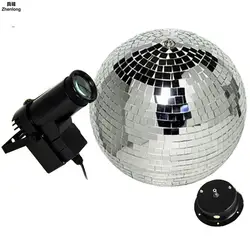 Светодио дный фары этапа Стекло Ball лазерный свет 360 градусов вращения Фонари КТВ Bar DJ вечерние Xmas флэш-AC 85- 265 В прожекторы светодио дный