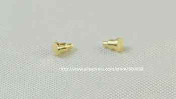 

100pcs Spring Loaded Pin 2.0 mm Diameter SMT / SMD 2.5 mm height Brass Gold 1u 50G force Re-flow Solder