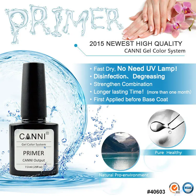 #40603 New 2016 CANNI UV LED Gel Base Primer Soak Off Gel Nail Polish Gel Primer