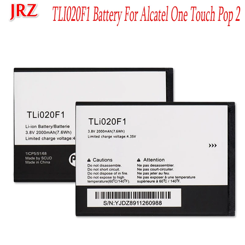 Аккумулятор TLI020F1 2000 мАч для Alcatel One Touch Pop 2 TCL J720T J726T 5042D C7 7040|tli020f1 battery|battery forbattery 2000mah