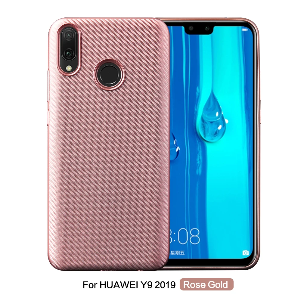 Case For Huawei Y9 2019 Coque Carbon Fiber Soft TPU Silicone Case For Huawei Y9 2019 Y 9 Y92019 JKM-LX1 JKM LX1 6.5 Back Cover  (11)