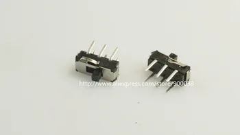 

100 pcs Miniature Slide Switch 6 Pin 2P2T DPDT ON-ON Vertical Through Hole DIP Solder PCB 2.00mm Knob Height