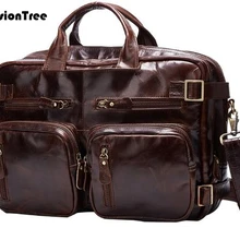 Новая Винтажная Мужская Дорожная сумка из натуральной кожи, Модная Портативная Повседневная дорожная сумка в деловом стиле, Большая вместительная сумка для путешествий C264