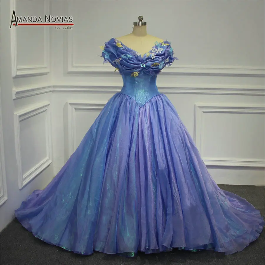 Beautiful Newest Off Shoulder Organza font b Cinderella b font font b Wedding b font font