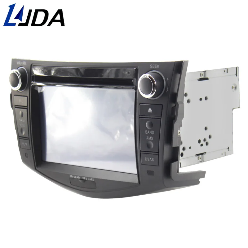 Best LJDA 2 DIN 7 Inch car dvd player for Toyota RAV4 Rav 4 2007-2011 in dash 1080P gps navigation Radio Stereo Canbus Free Maps RDS 1