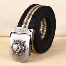 LannyQveen Hot male tactical belt Top quality 4 mm thick 3.8 cm wide canvas jeans belts for men canvas buckle belt military