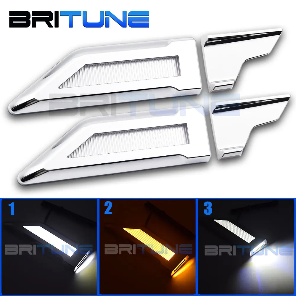  Switchback LED Car-side Marker Lamps Reverse Light DRL Turn Signal Fender Lights White Amber Blue C - 32895005889