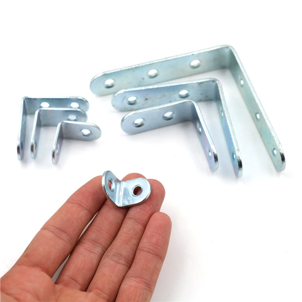 Favordrory 16 PCS 90 Degree Angle L Shaped Shelf Bracket, Corner Brace Joint