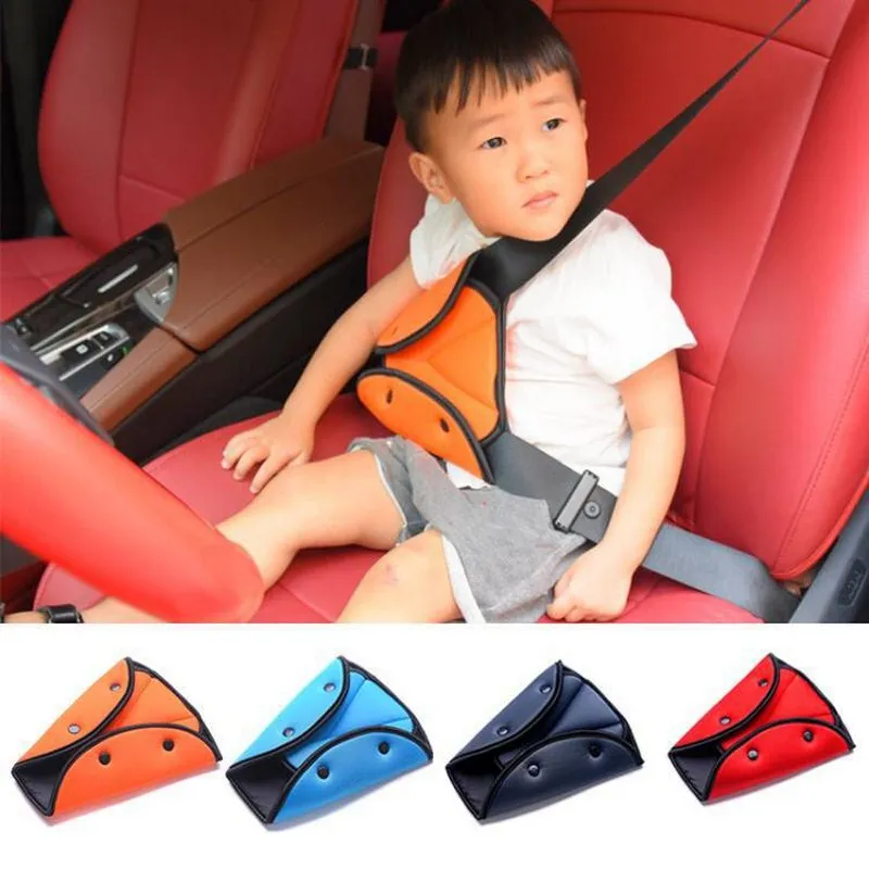 

Safety Sturdy Adjustable Belt Pad Clips Baby Child Protection Seat Belt Holder Triangle Car Safety Seat Belt Car Interiors