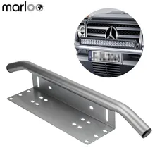 Marloo Suporte Da Placa De Licença Número Da Placa Quadro de Barra de Luz de Montagem Amortecedor Dianteiro Para Offroad LEVOU Barra de Luz, adequado A Maioria Dos Veículos