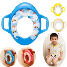 Bébé formation de toilette doux coussin de siège siège d’enfant avec poignées bébé sièges de toilette Piédestal Pan LIVRAISON GRATUITE en gros