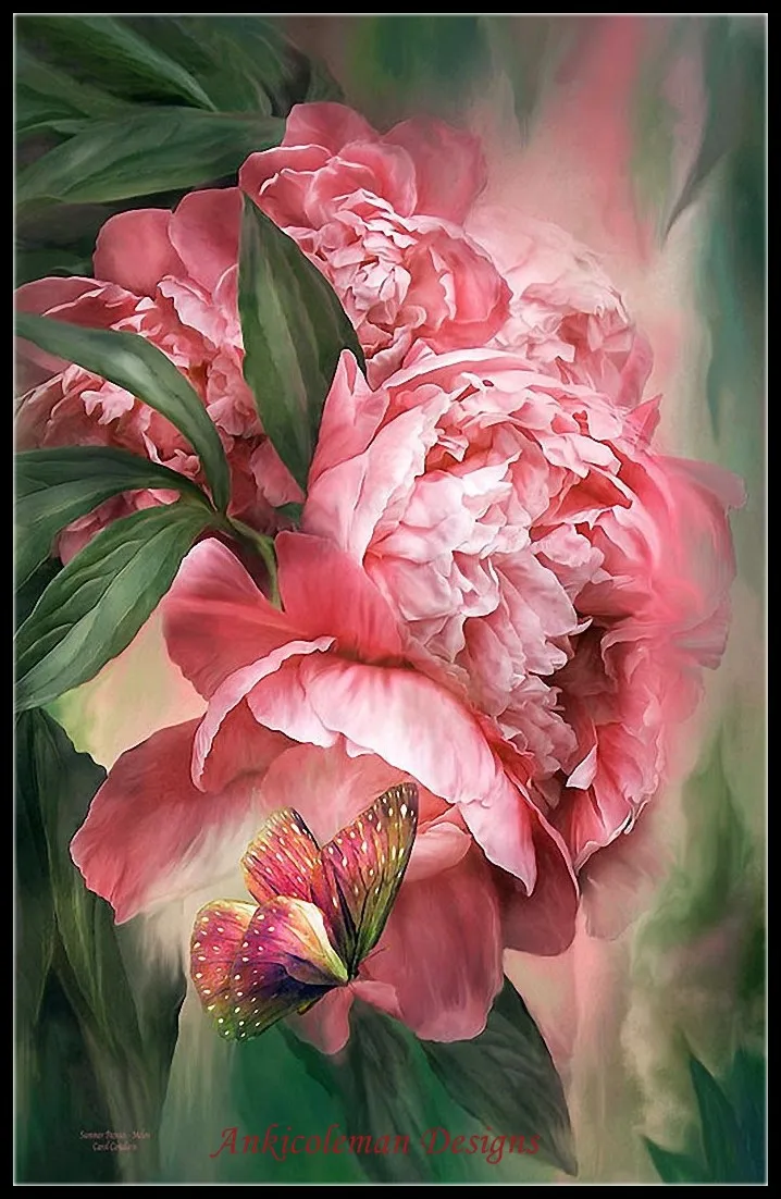 

Butterfly Flower - Counted Cross Stitch Kits - DIY Handmade Needlework for Embroidery 14 ct Cross Stitch Sets DMC Color