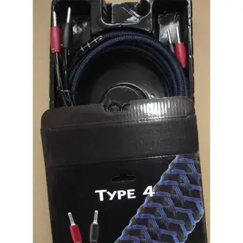 

Brand New with box Type 4 Speaker Cable Silver banana plug 2.5m 8.2ft 1 pair