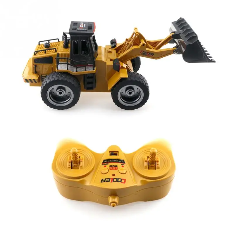 

1:18 2.4G 6-channel Simulation Alloy Remote Control Bulldozer Children RC Bulldozer Car toy for children gift