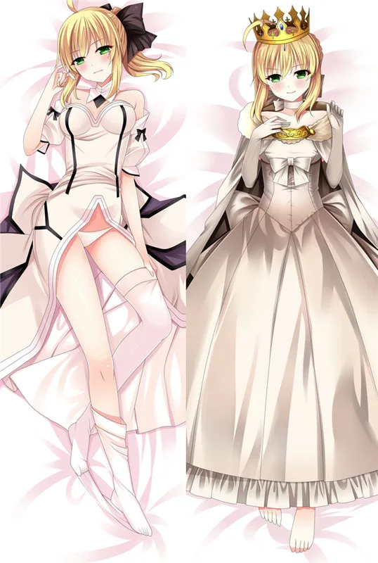 Аниме Dakimakura Body Fate Stay Night Saber 150x50 см 100x35 см чехол для подушки манга 1 - Цвет: Цвет: желтый