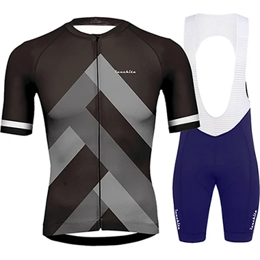 Uniforme ciclismo Runchita летний комплект из Джерси для велоспорта с коротким рукавом Одежда для велоспорта Мужская одежда для велоспорта go pro MTB roupa de ciclismo - Цвет: Set  A1