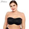 Delimira Women's Full Coverage Smooth Seamless Invisible Underwire Minimizer Strapless Bra Plus Size ► Photo 1/6