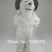 Длинные волосы плюшевый материал лохматый костюм талисмана собаки взрослый мультяшный герой талисман наряд костюм необычный праздничный наряд костюм SW720