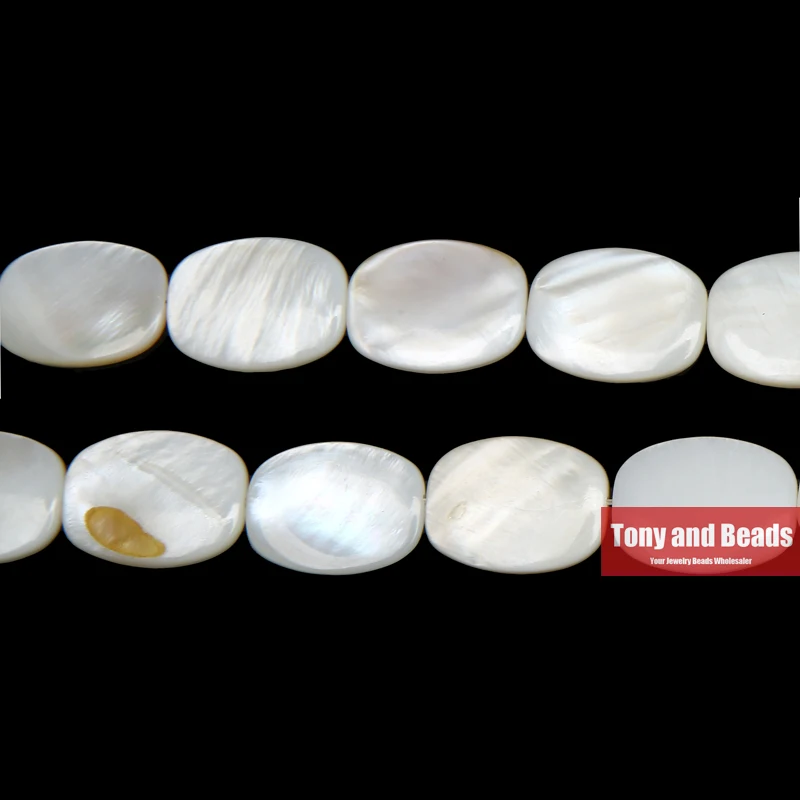 

15" Strand Free Shipping 22x13x4mm Natural Mother of Pearl Shell Rounded Rectangle Beads Approx 39CM Per Strand No.SB10