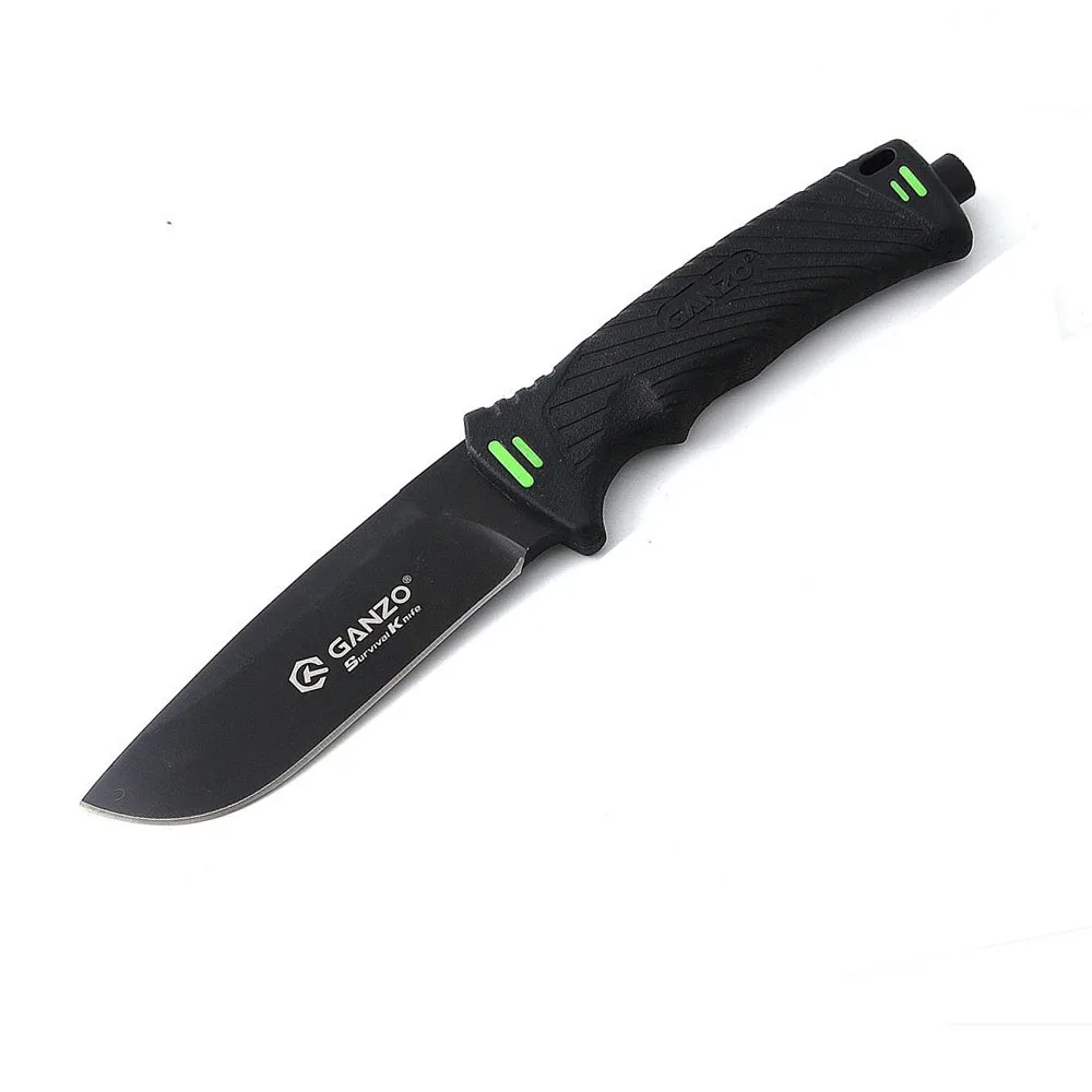 HOT SELLING GANZO G8012 Fixed Blade Knife With Sharper Rope Cutter Camping Hunting Survival Tactical Bushcraft Knives Multitool HOT SELLING GANZO G8012 Fixed Blade Knife With Sharper Rope Cutter Camping Hunting Survival Tactical Bushcraft Knives Multitool