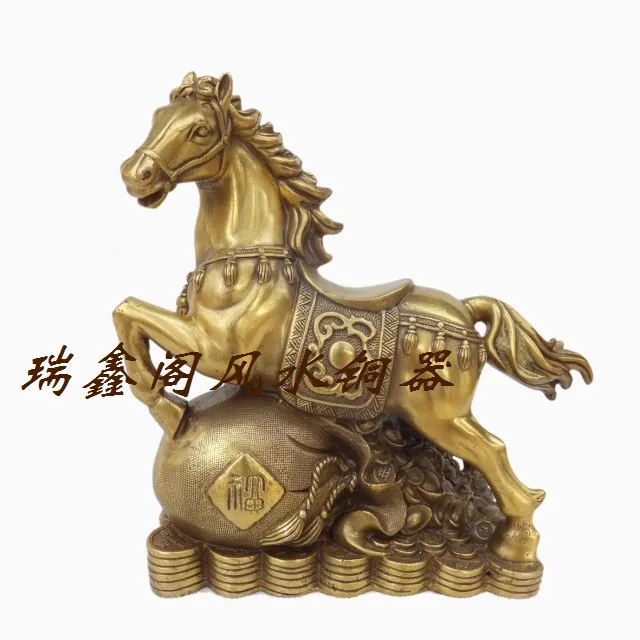 

Bronze statue copper horse zodiac horse Large horse lucky horse decoration gift