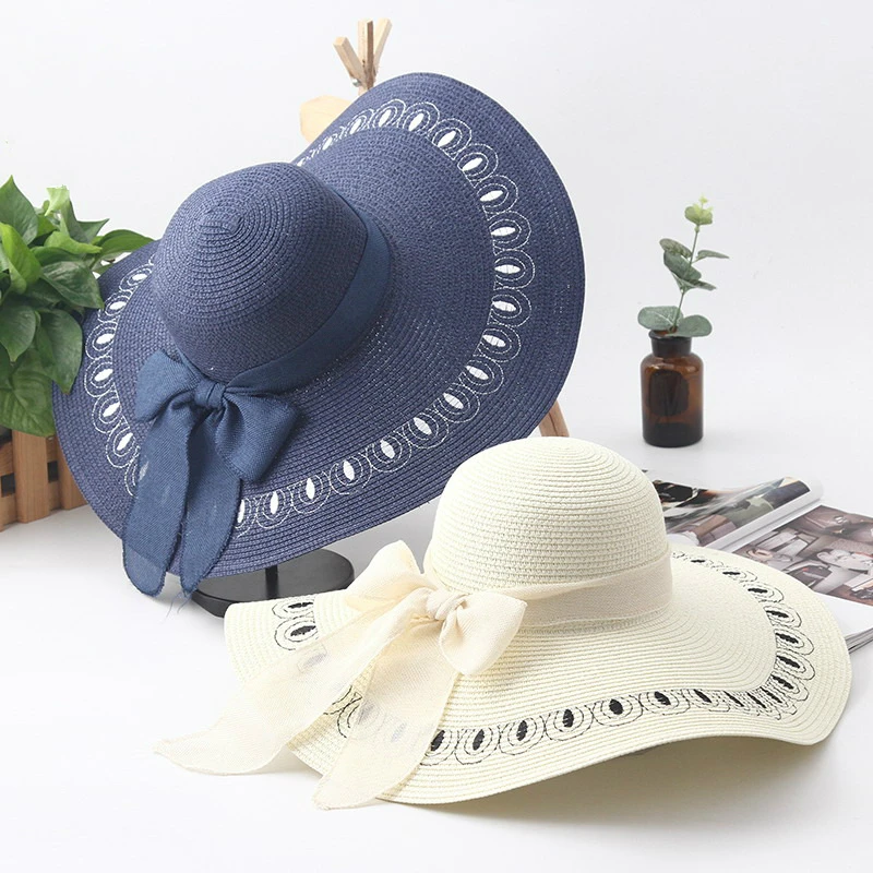 Buy Summer new ladies holiday seaside big brim sun hat