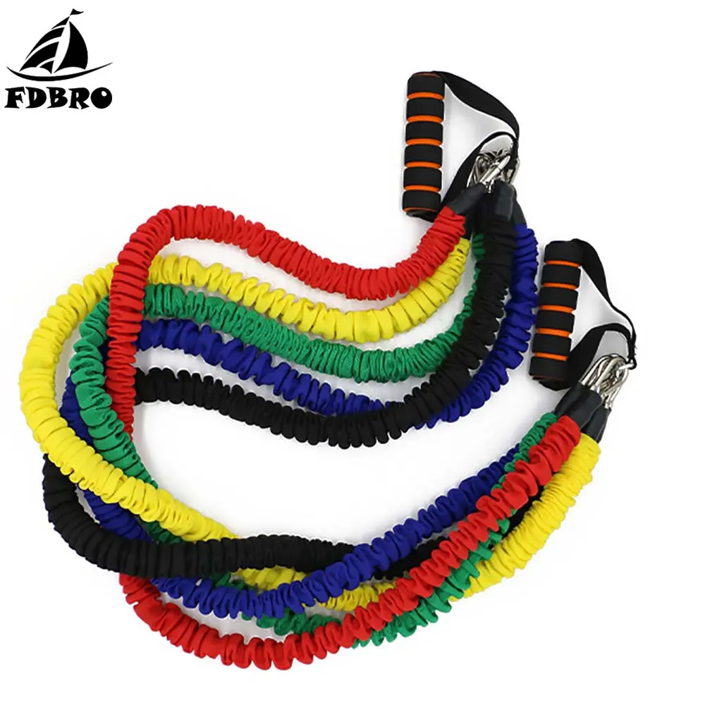 Фдбро трубчатая ткань Спортивная латексная Йога Drawstring Латексная лента