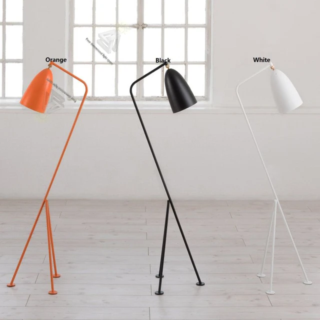modern tripod industrial floor lamp stand arm simple lamps light fixtures for living room decoration colorful