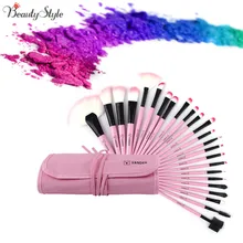 VANDER 24Pcs Makeup Brushes Set Oval Beauty Stylish Cosmetics Eyebrow Shadow Powder Pincel Make Up Maquiagem Tools + Pouch Bag