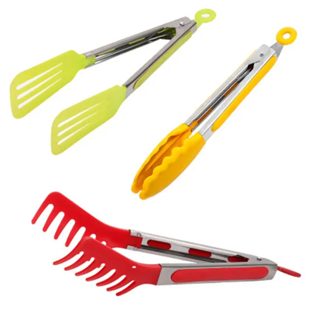 Food Grade 100 Stainless Steel Food Tong Kitchen Tongs Utensil Cooking