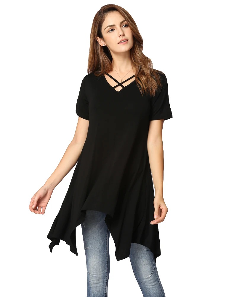 Buy New Sexy XXXL Plus Size Tshirts Women Asymmetric T