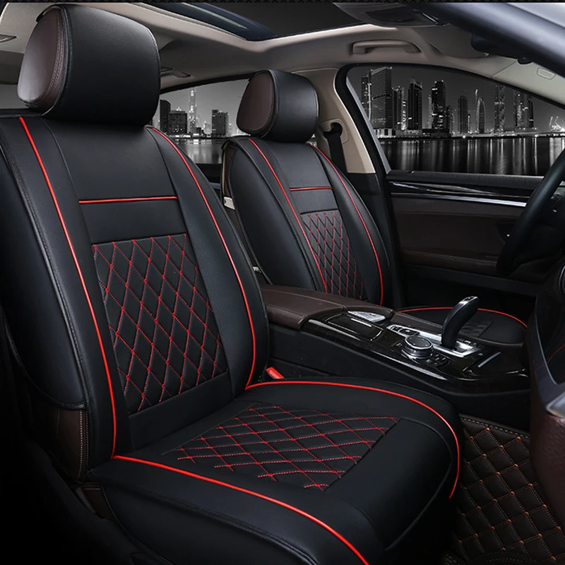 O SHI CAR 1 чехол для переднего сиденья из искусственной кожи полностью объемная 3d подушка для автомобильного сиденья защитный коврик для автомобильного кресла