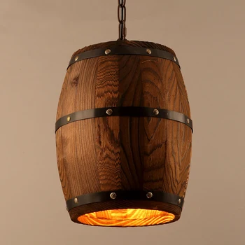 

Retro cask creative personality living room bedroom loft restaurant Bar Cafe Bar meals pendantl light