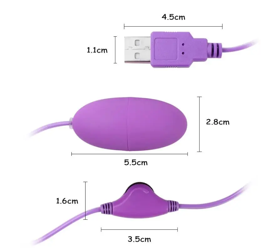 Мини фиолетовый розовый вытянутый вибратор скорость Регулируемый USB