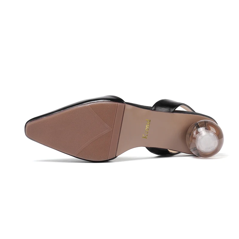 Schuhe Slingback Dame Leder 41 Spitz Größe gelb Kristall Sommer Echtem Luxus Frauen Schwarzes Kcenid 2019 Frau Ferse weiß Sandalen Plus 7OAvqSwxnw