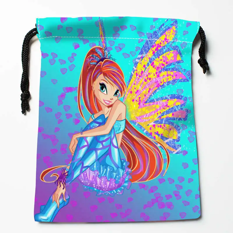 

New Arrival Winx Club Drawstring Bags Custom Storage Printed Receive Bag Type Bags Storage Bags Size 18X22cm