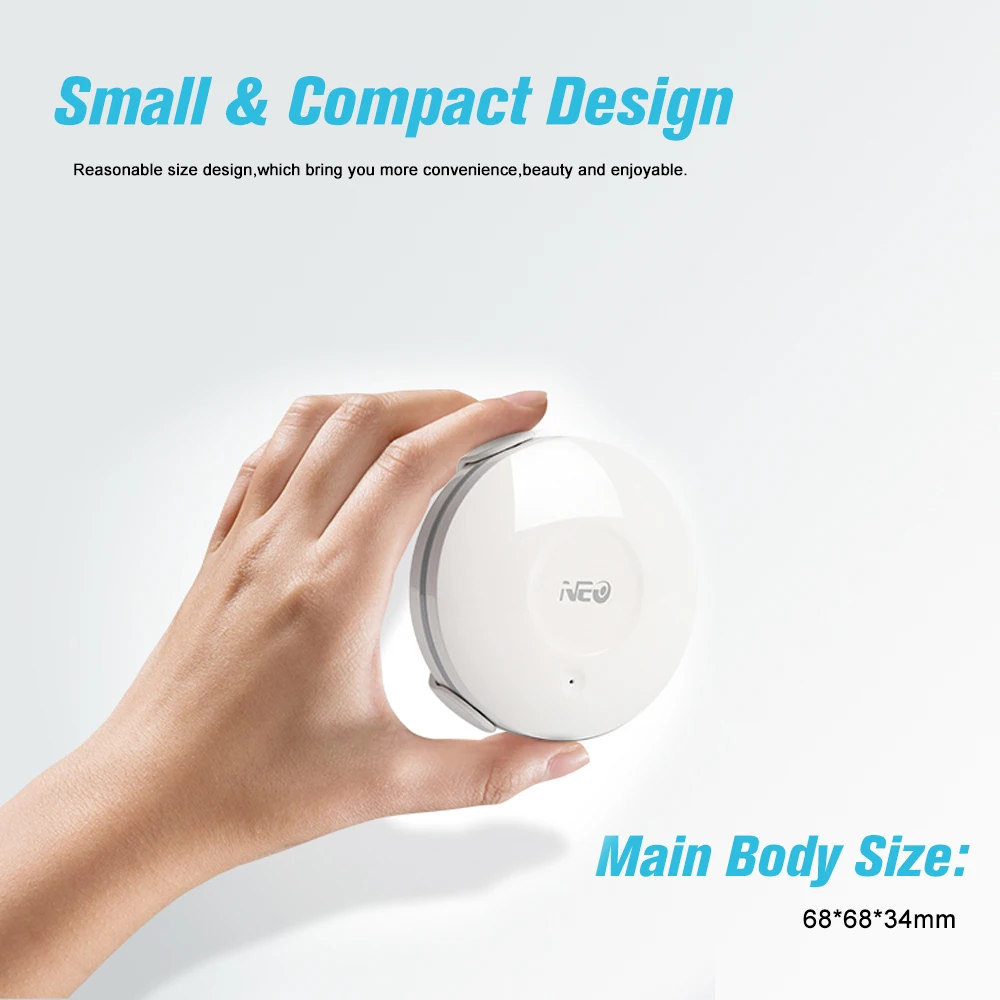 Датчик утечки воды NEO Smart WIFI детектор уведомление через приложение для умного