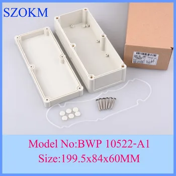 

4 pcs/lot 199.5x84x60mm box enclosure abs case electronics enclosure electronics projects boxes instrument case 199.5x84x60mm
