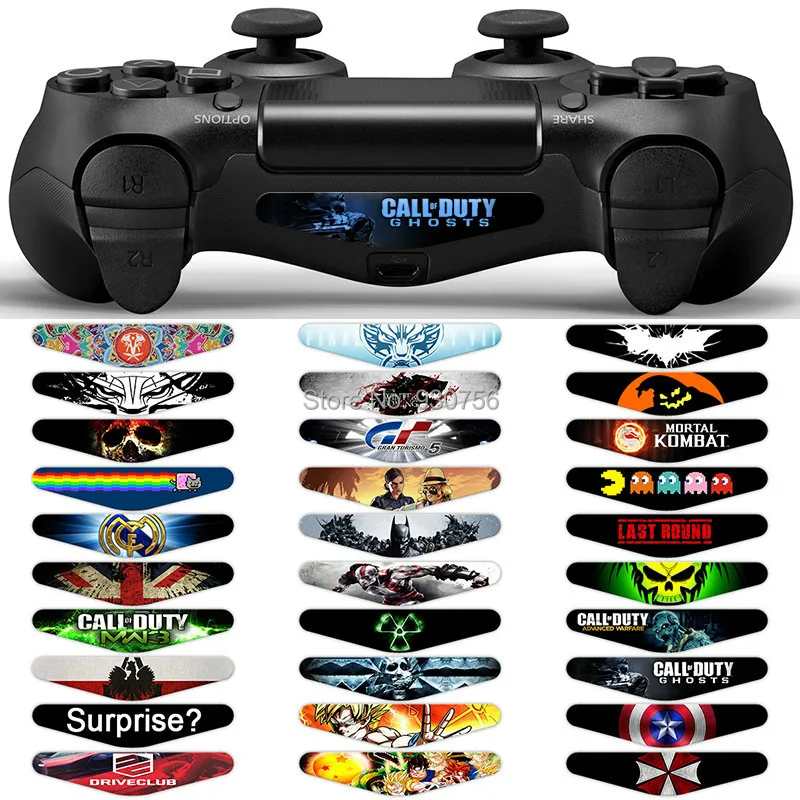 

New Custom Led Light Bar Cover Decal Sticker for PlayStation 4 PS4 Controller