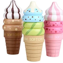 Новые Деревянные игрушки блоки кухонные игрушки мороженое и пончики мягкий крем детские игрушки